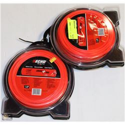 LOT OF 2 ECHO NYLON LINE .130" TRIMMER LINE