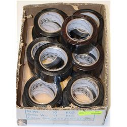 BOX OF 3M BLACK PACKING TAPE