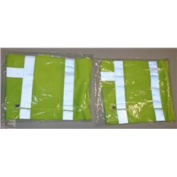 LOT OF TWO 2XL YELLOW REFLECTIVE VESTS