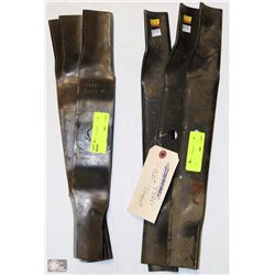 LOT OF 3 MOWER BLADES AND 3 - 50" TORO BLADES