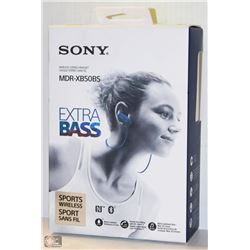 SONY WIRELESS STEREO HEADSET MDR-XB50BS