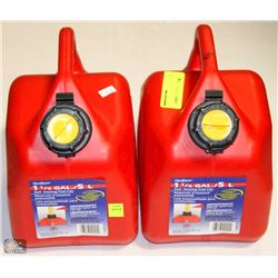 LOT OF 2 GERRY CANS 5L