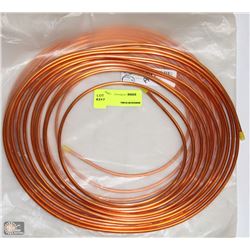 LOT OF TWO 25' ROLLS OF COPPER TUBE