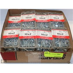 LOT OF 10X2 WOOD SCREWS