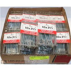 LOT OF 10X3-1/2 WOOD SCREWS
