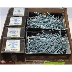 LOT OF 8X2 AND 8X3 WOOD SCREWS