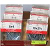 Image 1 : LOT OF 8X4 AND 10X2-1/2 WOOD SCREWS
