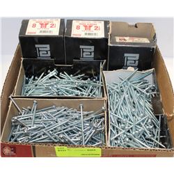 LOT OF 8X2-1/2 AND 8X3 WOOD SCREWS