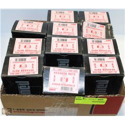 LOT OF 5/8 HEX NUTS