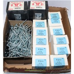 LOT OF ASST WOOD AND TAPPING SCREWS