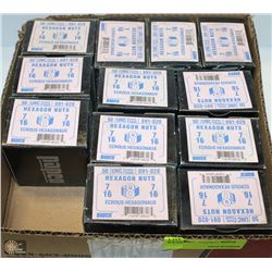 LOT OF 7/16 HEX NUTS