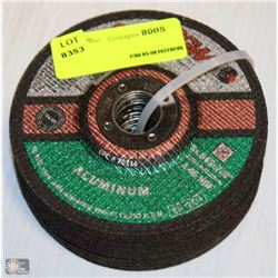 LOT OF ALUMINUM 5X.045X7/8" GRINDING WHEELS