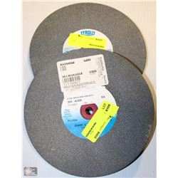 LOT OF 2 BENCH GRINDING WHEELS 8X1X1
