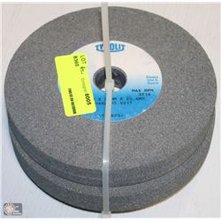 LOT OF 2 BENCH GRINDING WHEELS