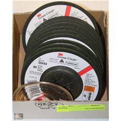 LOT OF 10 3M 4-1/2" GRINDING DISCS