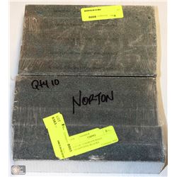 LOT OF 10 NORTON KNIFE SHARPENING BLOCKS