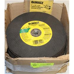 BOX OF DEWALT 8X1/8X5/8" ABRASIVE SAW BLADES