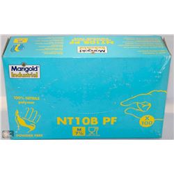 BOX OF NITRILE GLOVES SIZE M