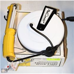 UL 40 FOOT RETRACTABLE FLUORESCENT WORK LIGHT