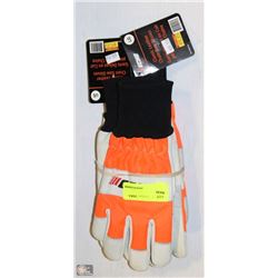 2 PAIRS OF LARGE ECHO CLASSIC LEATHER CHAIN SAW