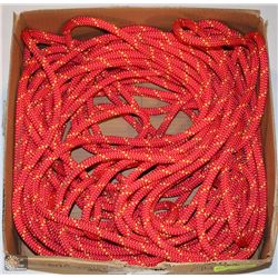 BOX OF RED LOW STRETCH KERNMANTLE ROPE