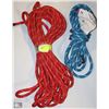 Image 1 : LOT OF RED&BLUE LOW STRETCH KERNMANTLE ROPE
