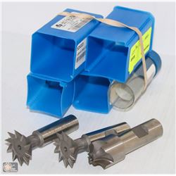 LOT OF TWO 1X3/8 45 DEGREE DOVETAIL CTR/1-1/4X3/4D