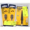 Image 1 : LOT OF 2 IRWIN 5/32" SCREW EXTRACTOR & 1 UNIBIT