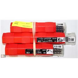 LOT OF 3 ASSORTED HILTI BITS 3/16, 3/8, 5/16
