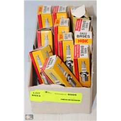 BOX OF 10 ASSORTED NGK SPARK PLUGS