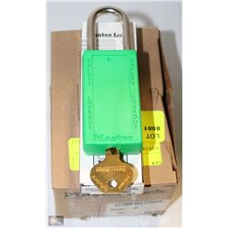 LOT OF 6 KEYED MASTERLOCKS