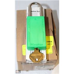 LOT OF 6 KEYED MASTERLOCKS