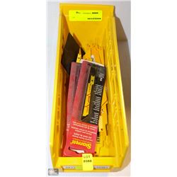 BIN OF 36 DEWALT/STARRETT ASST JIGSAW/SAWZALL