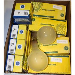 LOT OF ASSORTED INCANDESCENT LAMP BULBS