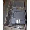 Image 1 : LOT OF 4 GREY STORAGE BINS