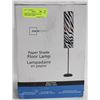 Image 1 : MAINSTAYS PAPER SHADE FLOOR LAMP ,ZEBRA STRIPE