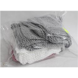 BAG W/16 NEW KNITTED DISH CLOTHS