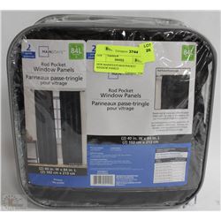 MAINSTAYS ROD POCKET WINDOW PANELS