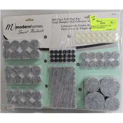 BUNDLE OF 3 ,200PC FELT PAD &VINYL BUMPER SET