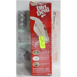 DIRT DEVIL CORDLESS HAND VACUUM AND