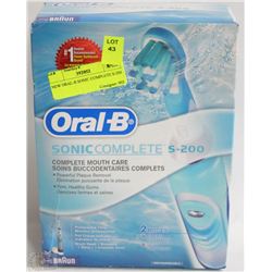 NEW ORAL-B SONIC COMPLETE S-200