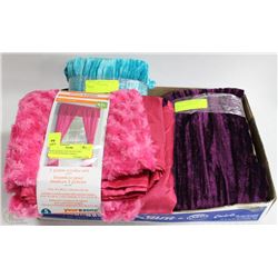 NEW MAINSTAYS CRUSH LIKE VELOUR WINDOW PANELS