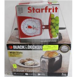 BLACK & DECKER WIDE 2 SLICE TOASTER AND