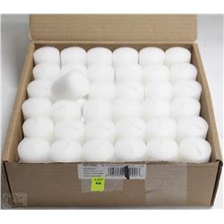 CASE OF 72 -10 HOUR BURN UNSCENTED VOTIVE CANDLES