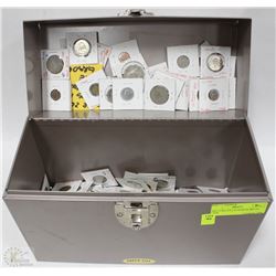 200+ COIN COLLECTION IN METAL CASE