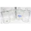 Image 1 : BOX WITH 4 DISPLAY CANDY/COOKIE STORAGE JARS