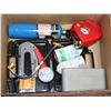 Image 1 : BOX OF TOOLS INCL. 12V COMPRESSOR,