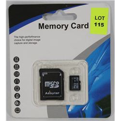 NEW 32 GB MICRO SD WITH ADAPTER
