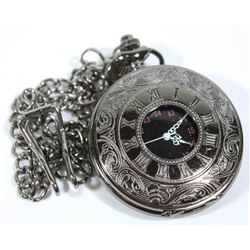 NEW LARGE POCKET WATCH WITH CHAIN
