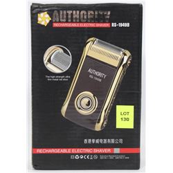 NEW AUTHORITY RECHARGEABLE ELECTRIC SHAVER